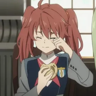 🥡 Miku Darling in the Franxx anime, sad, crying, Miku, Darling in the Franxx, girl telegram sticker