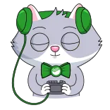 🎧 cat telegram sticker