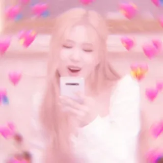 💗 kpop, coeur, idole, rose, chanteur, mignon telegram sticker