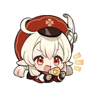 Genshin reacts @carlysticker telegram stickers