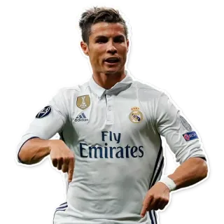 👇 Cristiano Ronaldo football, football, athlète, joueur, real madrid, cristiano ronaldo whatsapp sticker