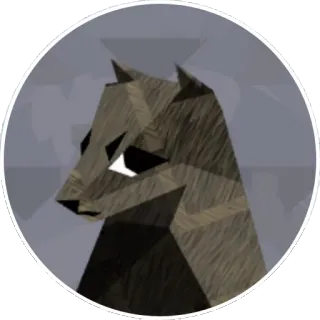 😒 animal, geométrico, lobo, zorro, pegatina, polígono, arte, ilustración telegram sticker