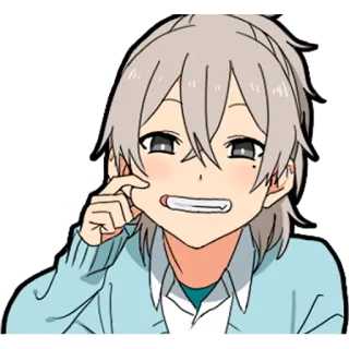 😁 Anime, Manga, Dibujos animados, Personaje, Sonrisa, Chico telegram sticker