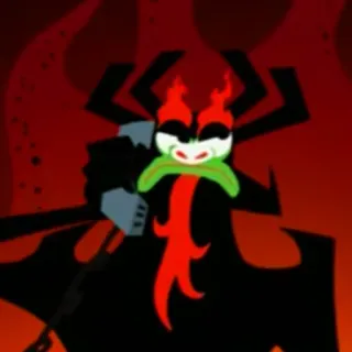 😠 Akkor demone, fuoco, malvagio, cartone animato, cattivo whatsapp sticker