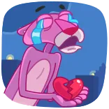 Pink Panther whatsapp stickers