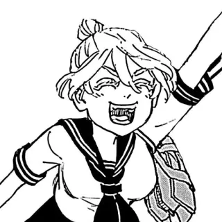 🌟 Аниме, Манга, Персонаж, Японский, Счастливый, Школьная форма telegram sticker