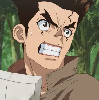 💈 Anime, Wütend, Charakter, Verängstigt, Entschlossen telegram sticker