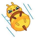 😡 lebah, kartun, imut, stiker, hewan telegram sticker