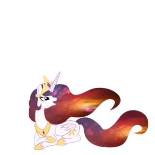 🌞 Princess Celestia My Little Pony cartone animato, pony, principessa, magia, unicorno, animale telegram sticker