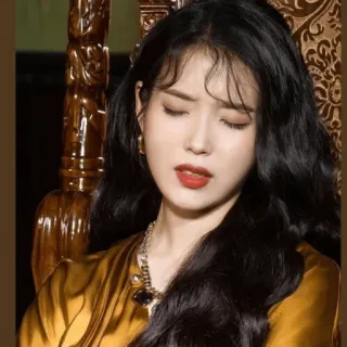 ✨️ IU korean singer, IU, kpop, celebrity, singer, portrait, woman telegram sticker