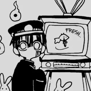 😶 FRESH... kartun, ikan, TV, anime whatsapp sticker