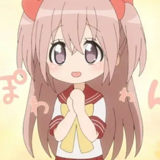 😍 Anime, Menina, Fofa, Chibi, Desenho animado, Kawaii telegram sticker