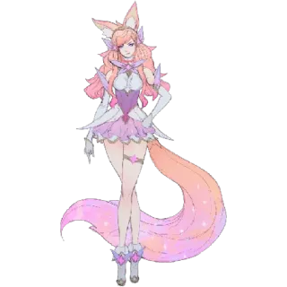 😁 Ahri League of Legends Ари, Звездная Защитница, League of Legends, Персонаж видеоигры, Девушка-лиса telegram sticker
