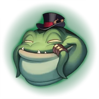 🎮 frog, top hat, dapper, cartoon, animal telegram sticker