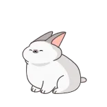 😂 Hase, Tier, Cartoon, süß, lustig, lachend, Meme telegram sticker