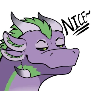 🌚 NICE~ 龙, 可爱, 卡通, 贴纸, 幻想, 生物 whatsapp sticker