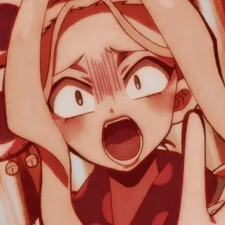 💗 Yako Toilet-bound Hanako-kun anime, manga, scared, shocked, character, funny, ghost telegram sticker