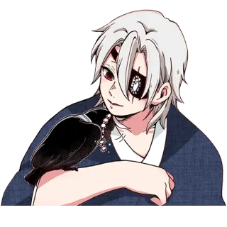 💎 Shinazugawa Sanemi Demon Slayer Anime, Manga, Demon Slayer, Shinazugawa Sanemi, Personaggio, Uccello, Benda sull'occhio telegram sticker