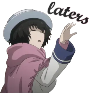 👋 laters 애니메이션, 잘 가, 손 흔들기, 나중에 봐 telegram sticker