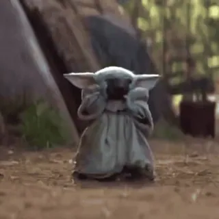 ☕️ Baby Yoda The Mandalorian star wars, baby yoda, mignon, grogu, mandalorian whatsapp sticker