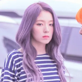 🥞 Irene kpop, irene, red velvet, cantante, pelo morado, coreano, ídolo telegram sticker