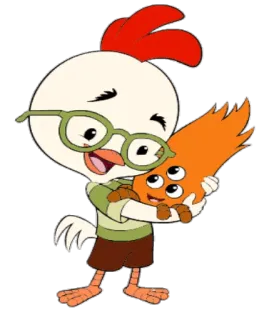 🙂 Chicken Little Huhn, Cartoon, Tier, Figur, Süß, Animiert, Film telegram sticker