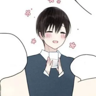 🥞 anime, boy, cute, blushing, character telegram sticker