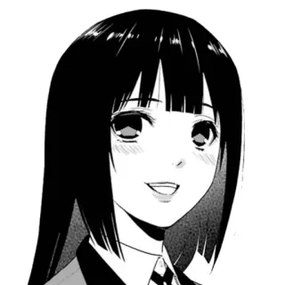 ♣️ Yumeko Jabami Kakegurui anime, manga, gambling, Kakegurui, Yumeko Jabami, character telegram sticker