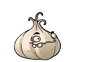 🤢 ajo, dibujo animado, comida, verdura whatsapp sticker