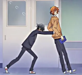 😅 Anime, Schule, Freundschaft, Cartoon, Manga, Jungen telegram sticker