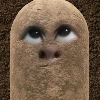 🥔 kartoffel, gesicht, essen, gemüse, lustig whatsapp sticker
