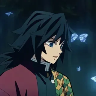 🅿 Giyu Tomioka Demon Slayer Anime, Demon Slayer, Giyu Tomioka, Manga, Personnage whatsapp sticker