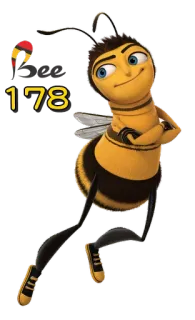 🐝 Barry B. Benson Bee Movie bee 178 abeja, dibujos animados, personaje, divertido, película telegram sticker