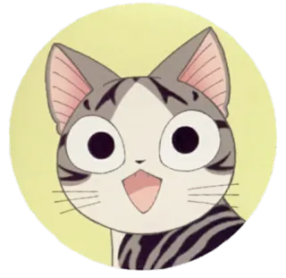 😀 Chi Chi's Sweet Home Аниме, Кот, Котенок, милый, Чиби whatsapp sticker