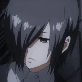 🌟 Touka Kirishima Tokyo Ghoul Anime, Manga, Touka Kirishima, Tokyo Ghoul, Charakter, Mädchen, Kunst whatsapp sticker