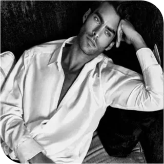 📎 man, shirt, male, portrait, handsome, model, fashion telegram sticker