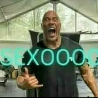 🥵 Dwayne Johnson SEXOOO acteur, The Rock, Shaka, gym telegram sticker