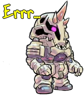 😅 Errr... Roboter, Monster, Figur, Cartoon, Sticker telegram sticker