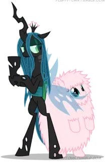 🤯 Queen Chrysalis My Little Pony Queen Chrysalis, My Little Pony, Changeling, Cartoon, Fanart telegram sticker
