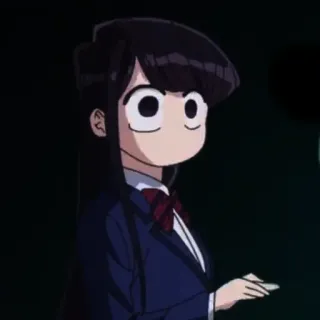 🦋 Komi Shouko Komi Can't Communicate Аниме, Komi Can't Communicate, Коми Сёко, Школьная форма, Милый, Кавай, Аниме девушка telegram sticker