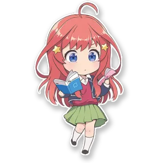 😕 STUDY Anime, Stiker, Gadis, Chibi, Buku, Sekolah whatsapp sticker