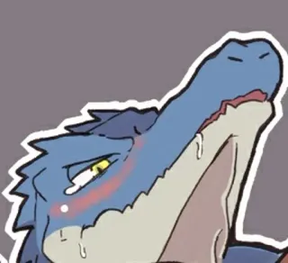 🐊 Reptil, Anthropomorph, Fellwesen, Echse, Cartoon, Anime telegram sticker
