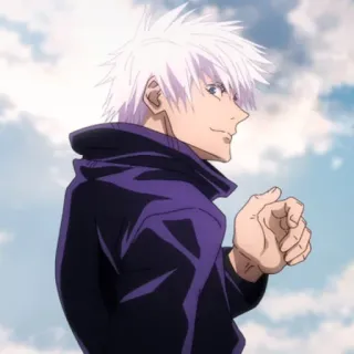 🍦 Satoru Gojo Jujutsu Kaisen Anime, Gojo, Satoru, Jujutsu Kaisen, Personaje, Pelo Blanco whatsapp sticker
