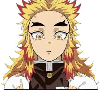 😳 Kyojuro Rengoku Demon Slayer anime, demon slayer, rengoku, kyojuro, character, manga telegram sticker