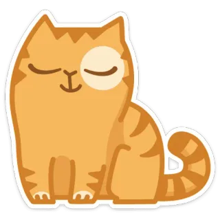 😎 chat, mignon, animal, dessin animé, animal de compagnie telegram sticker