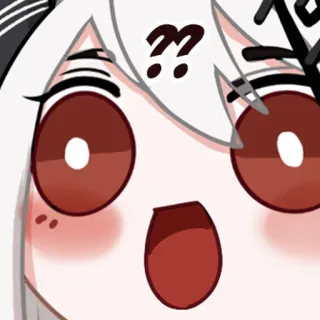 😕 ?? Anime, Znaki zapytania, Zdezorientowany, Zaskoczony, Kreskówka, Wyraz, Wątpliwość whatsapp sticker