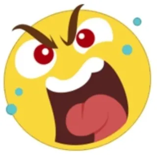 🤬 Emoji, Arrabbiato, Urlo, Faccia telegram sticker