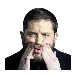 😜 attore, faccia buffa, ritratto, uomo telegram sticker