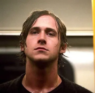 😕 Ryan Gosling attore, bello, uomo, celebrità, serio telegram sticker