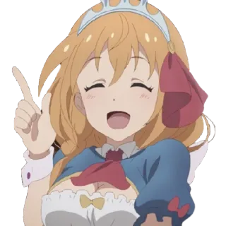 ☺️ Anime, Desenho animado, Princesa, Fofo, Alegre telegram sticker